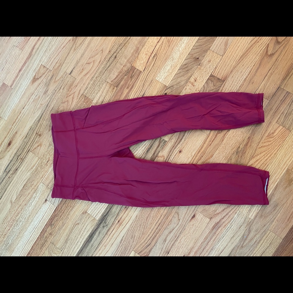 Maroon lululemon leggings
